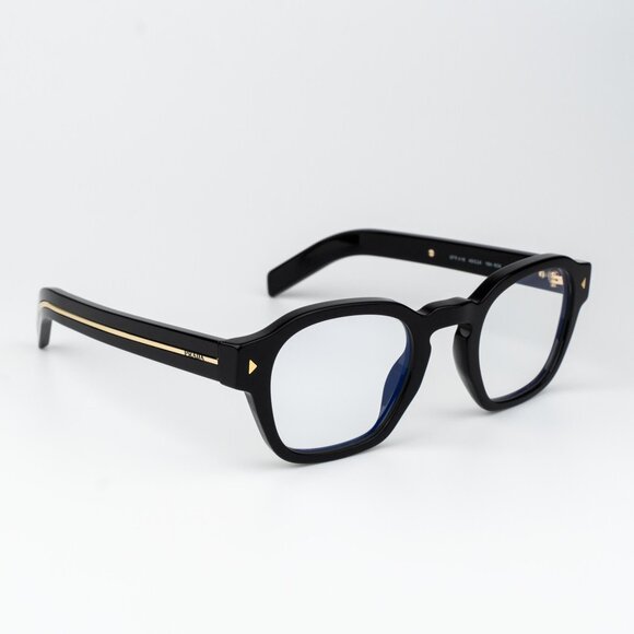 Prada Men Eyeglasses Black Square PRA16S 16K60K NEW AUTHENTIC - Picture 9 of 15
